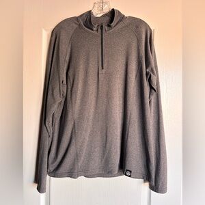 REI Co-op 1/4 Zip Pullover Long Sleeve Performance Shirt Top Gray Men's Size L